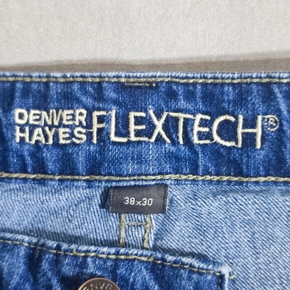 Denver Hayes Flextech Relaxed Fit jeans men's size 38/30 ink blue colour - Picture 6 of 14